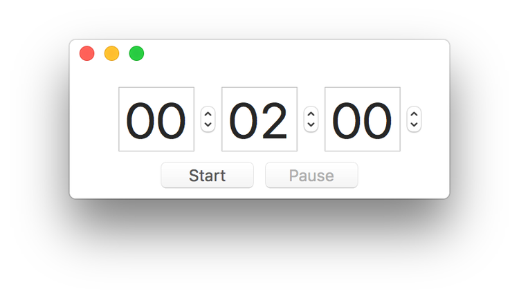 Timer setup